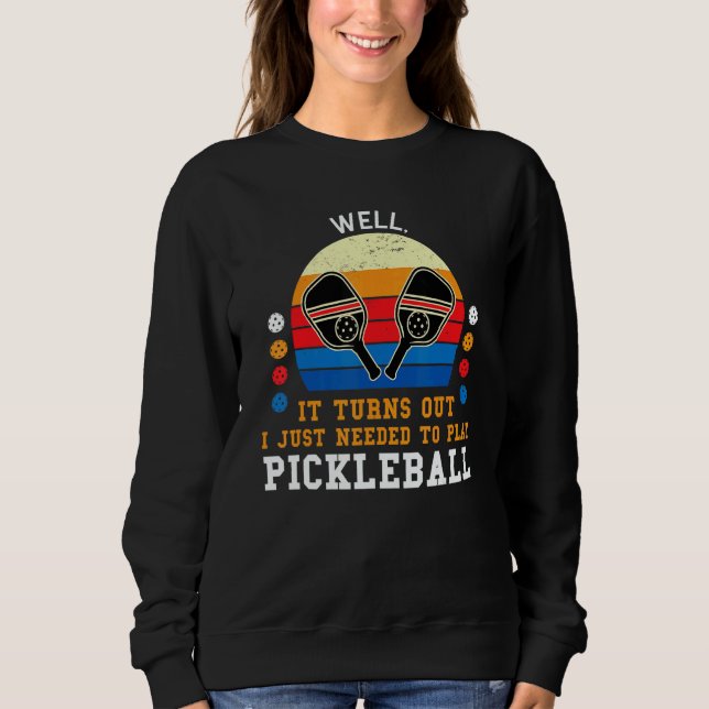 Moletom well  turns out play pickleball pickleball game Pi (Frente)