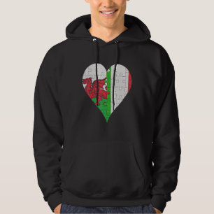 Moletom Welsh Flag Heart