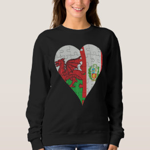 Moletom Welsh Peruvian Flag Heart