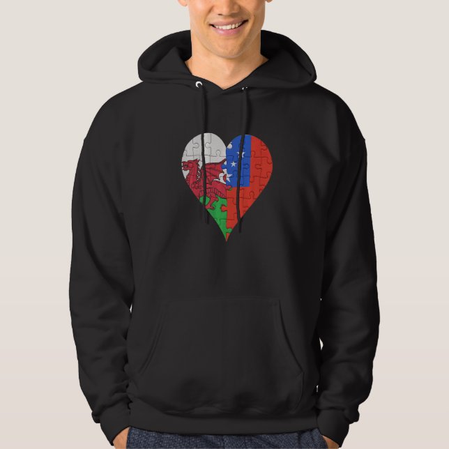 Moletom Welsh Samoan Flag Heart (Frente)