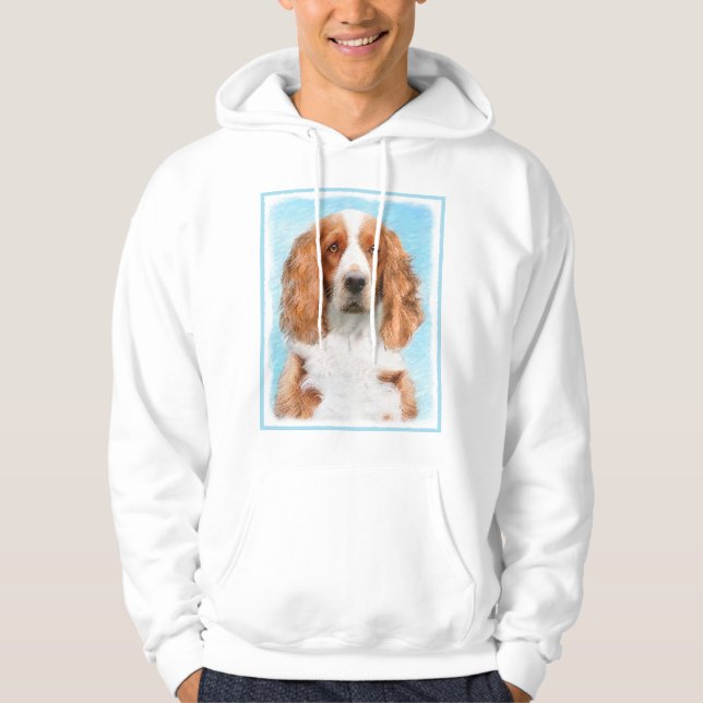 Moletom Welsh Springer Spaniel Painting - Arte Original De (Frente)