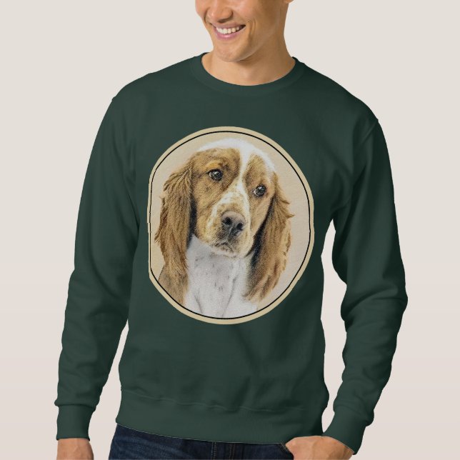 Moletom Welsh Springer Spaniel Painting - Arte Original De (Frente)