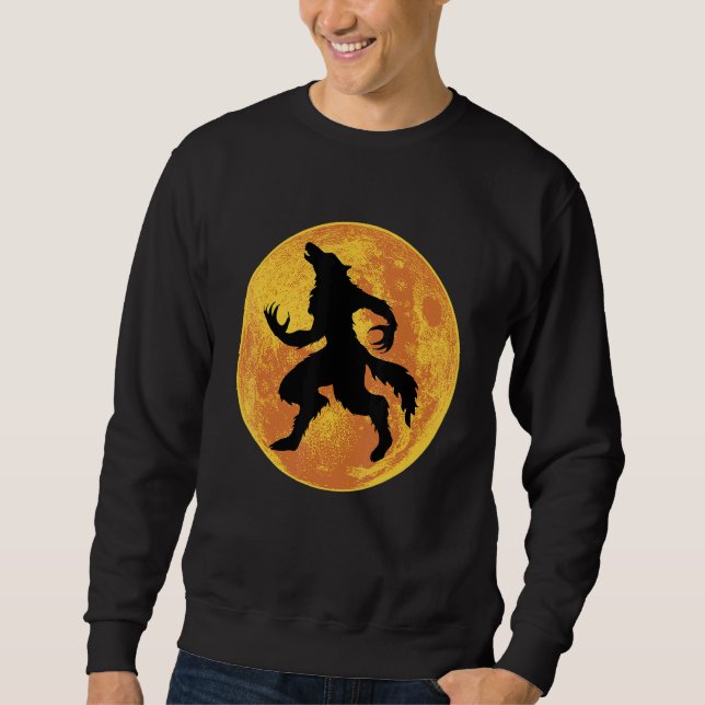 Moletom Werewolf Halloween Full Moon Scary Wolf Horror Laz (Frente)