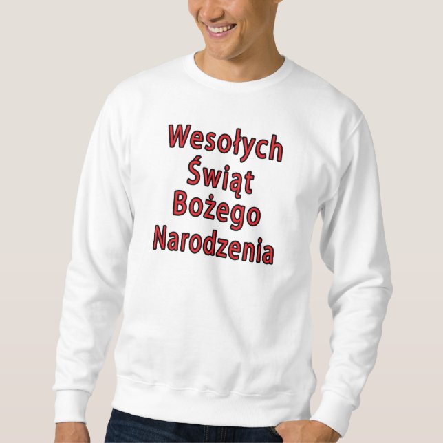 Moletom Wesolych Swiat Bozego Narodzenia (Frente)