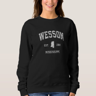Moletom Wesson Mississippi Ms Esportes Atléticos Vintage