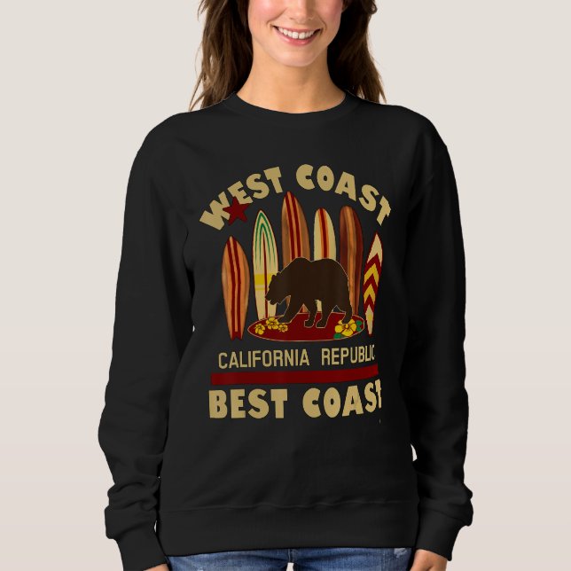 Moletom West Coast Best Coast California Republic Bear Sur (Frente)