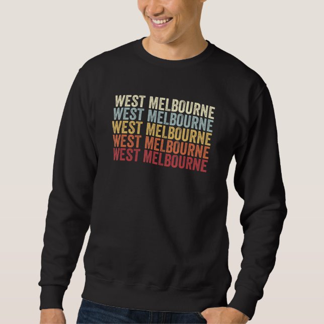 Moletom West Melbourne Florida West Melbourne FL Retro Vin (Frente)