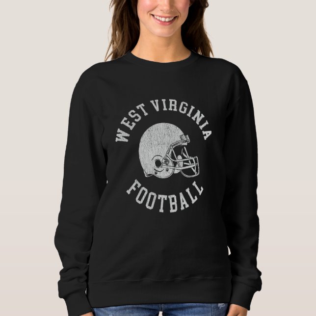 Moletom West Virginia Football Throwback Helmet R (Frente)
