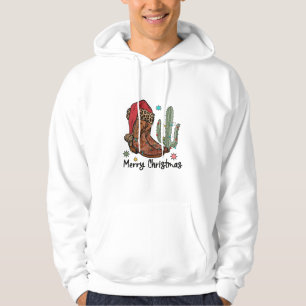 Moletom Western Boots Papais noeis Feliz Natal Boots Xmas