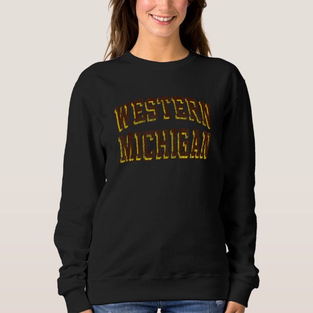 Moletom Western Michigan Broncos Arco Retro (Frente)