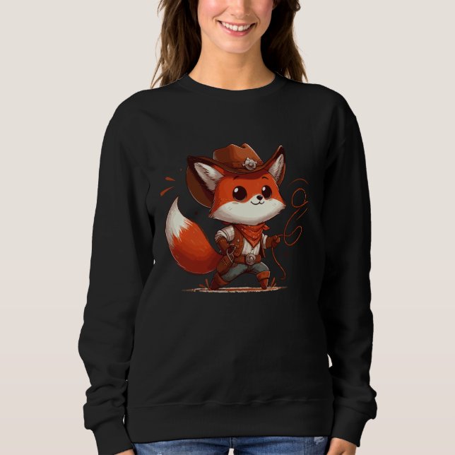 Moletom Western Rodeo Cowboy Hat Fox Texas (Frente)