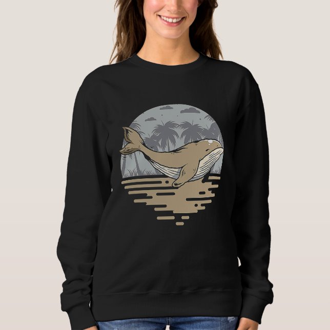 Moletom Whales Cute Ocean Mammals  Whale   Ocean Creatures (Frente)