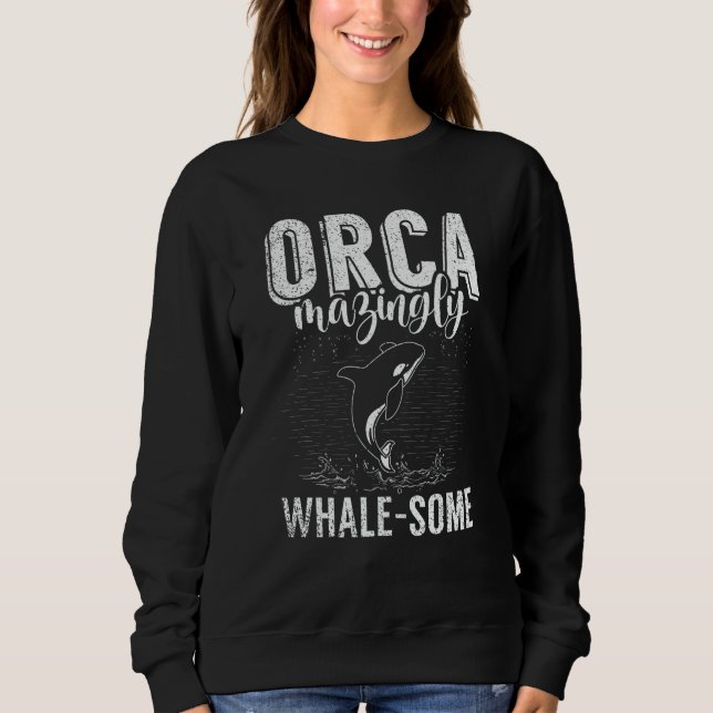 Moletom Whales Watch Dolphin Pottwhal  Saying Orca Whale   (Frente)
