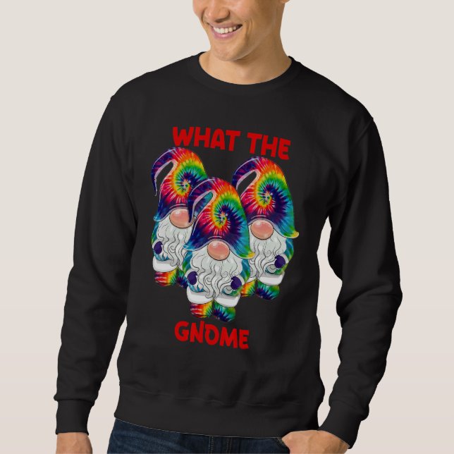 Moletom What The Gnome Merry Christmas Tie Dye Pajamas (Frente)