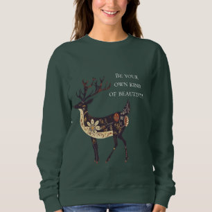 Moletom Whimsical Brown Deer Christmas