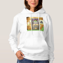 Moletom Whimsical Mouse Vendor – Cute Hat Booth Character