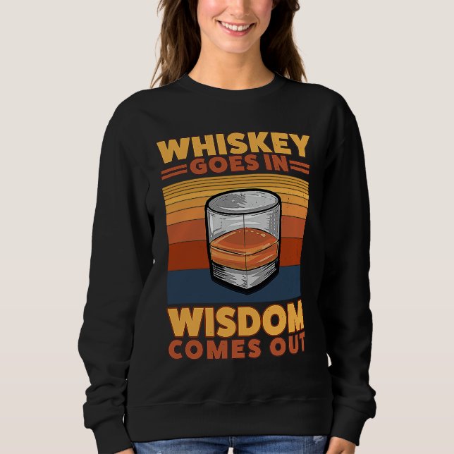 Moletom Whiskey Goes In Wisdom Comes Out  1 (Frente)