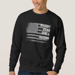 Moletom Whiskey Steak Torna Liberdade Vintage Bandeira Ame