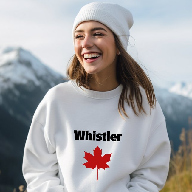 Moletom Whistler Canada Natural Red Maple Leaf (Criador carregado)