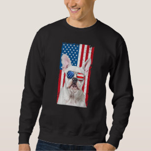 Moletom White French Bulldog 4 De Julho Para Meninos