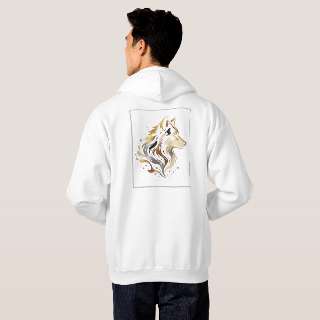Moletom White & Gold Design Collection (Parte Traseira Completa)