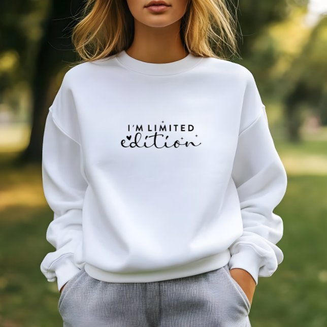 Moletom White I am Limited Edition Impressão Sweatshirt (White I'am Limited Edition Print Sweatshirt)