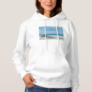 Moletom White Sandy Beach Florida Coastline Hoodie