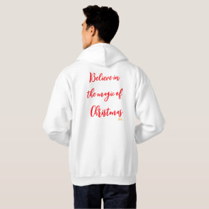 Moletom White xmas com capuz básico, masculinos, personali