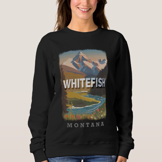 Moletom Whitefish Montana MT Glacier National Park Proximi (Frente)