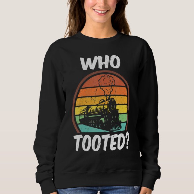 Moletom Who Tooted  Trains  Vintage 1 (Frente)