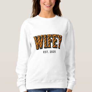 Moletom Wifey Bold Tiger Print