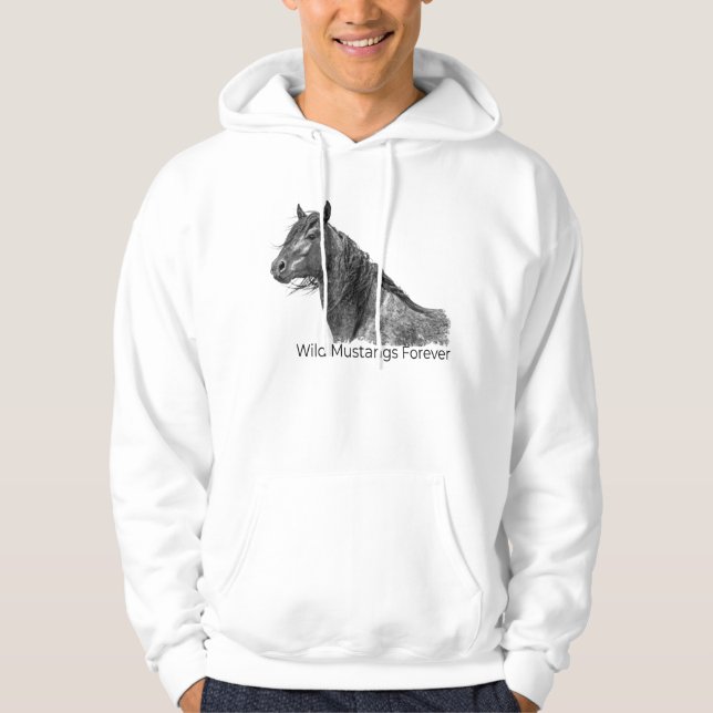 Moletom Wild Mustangs Para Hoodie (Frente)