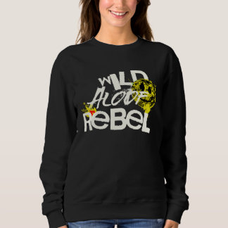 MOLETOM WILD REBEL ALOOF GRAPHIC GRUNGE TYPOGRAPHY