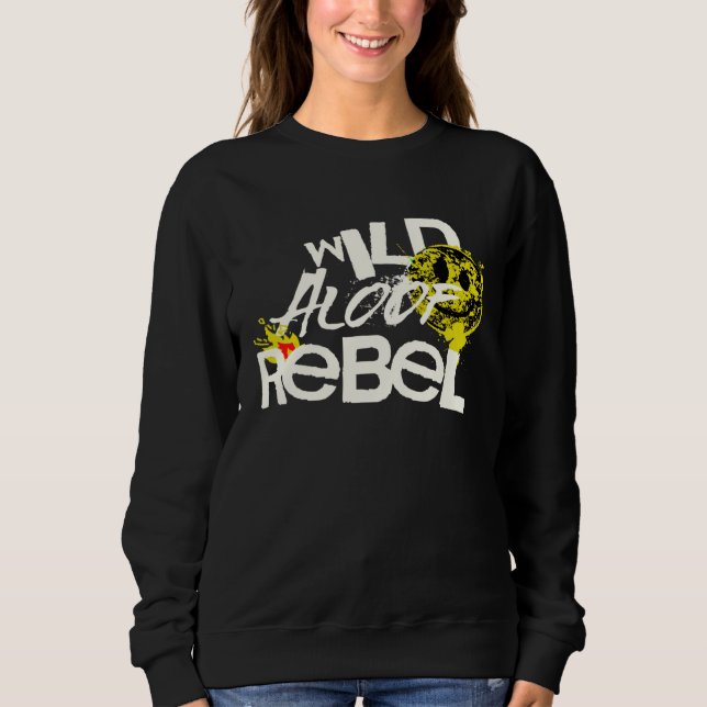 MOLETOM WILD REBEL ALOOF GRAPHIC GRUNGE TYPOGRAPHY (Frente)
