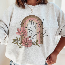 Moletom Wild Soul Modern Rainbow Boho Floral