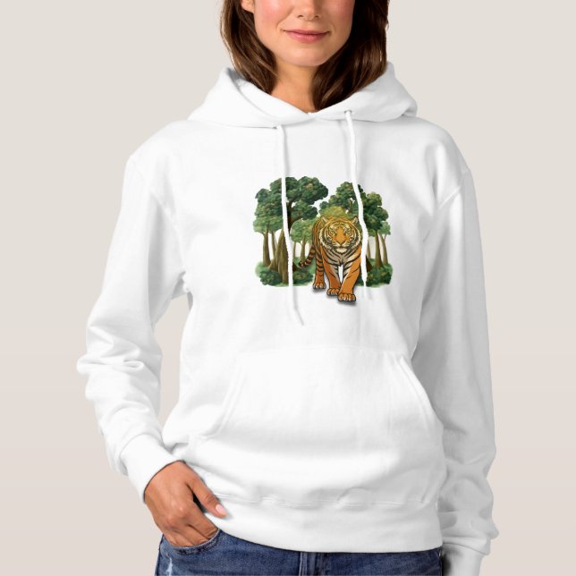 Moletom “Wild Tiger in the Forest – Natural Light Jungle D (Frente)