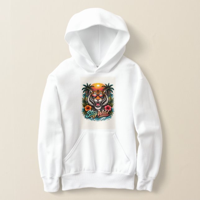 Moletom Wild Tiger Sunset – Gráfico Tropical Vibra (Postura )