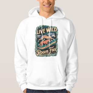 Moletom Wild Wolves Adventure Retro Nature Trabalho de art