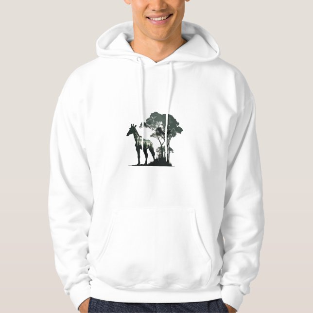 Moletom Wildlife Safari Adventure - Girafa na Floresta (Frente)