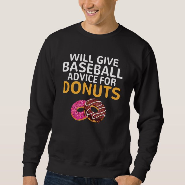 Moletom Will give Baseball advice for Donuts   Baseball Co (Frente)