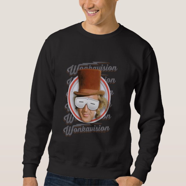 Moletom Willy Wonka e a Wonkavision da Fábrica de Chocolat (Frente)