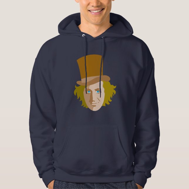 Moletom Willy Wonka Stenciled Face Graphic (Frente)