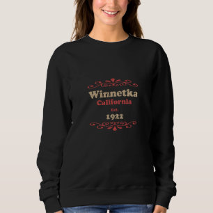 Moletom Winnetka Califórnia Tipografia Vintage