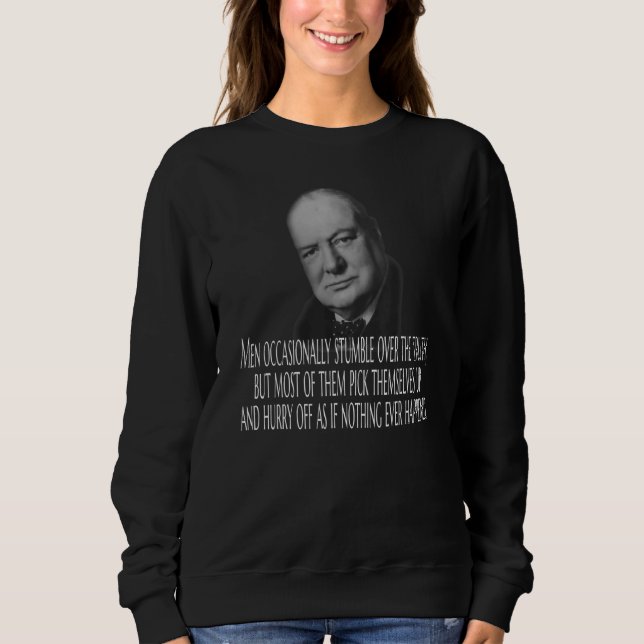 Moletom Winston Churchill Ocasionalmente Se Debruça Sobre  (Frente)