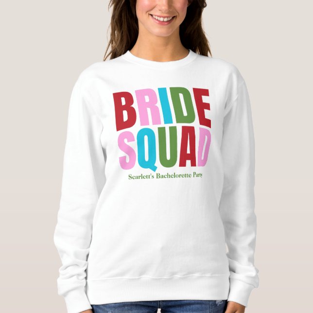 Moletom Winter Bride Squad Bachelorette (Frente)