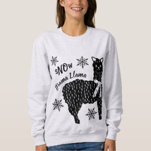 Moletom Winter Snow Drama Llama