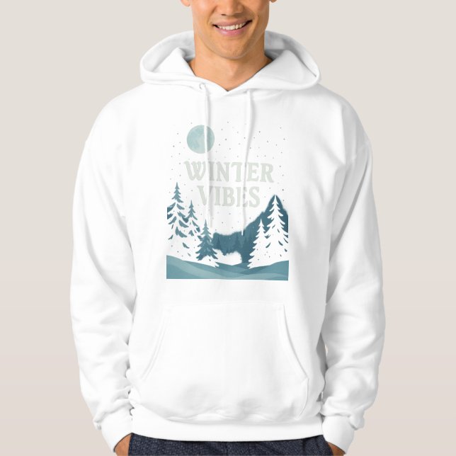 Moletom Winter Vibes Snowy Fantasy Design (Frente)