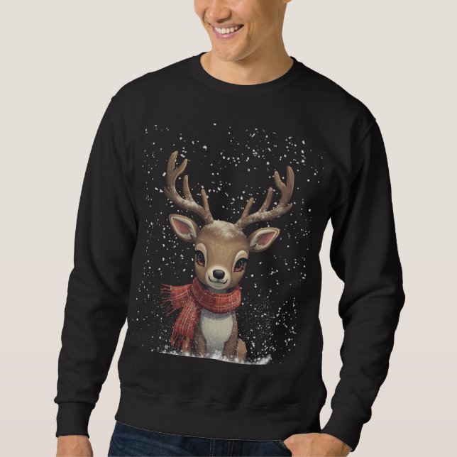 Moletom Winter Woodland Deer hoodle (Frente)