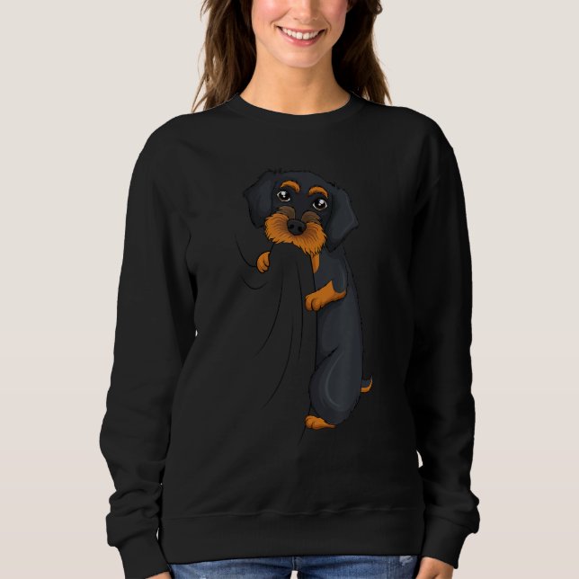 Moletom Wirehaired Dachshund Weiner Dog Boys Girls Kids Wo (Frente)