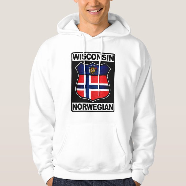 Moletom Wisconsin Norueguês Americano (Frente)
